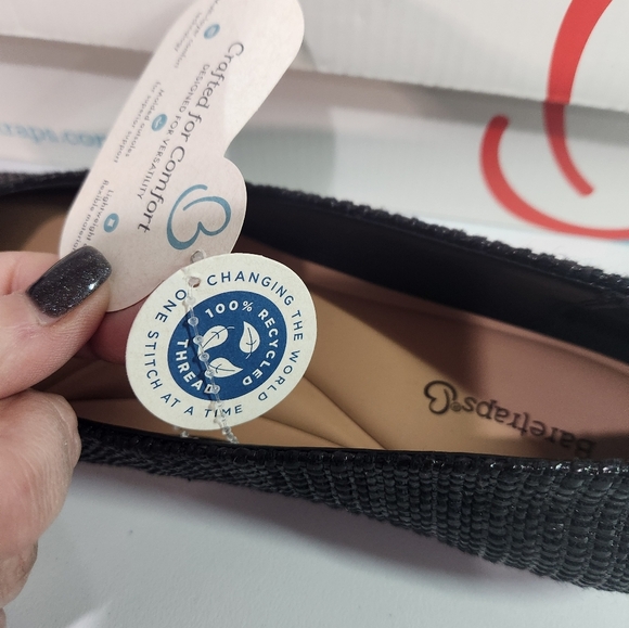 NWT Baretrap woven black flats, size 9 - Picture 5 of 5